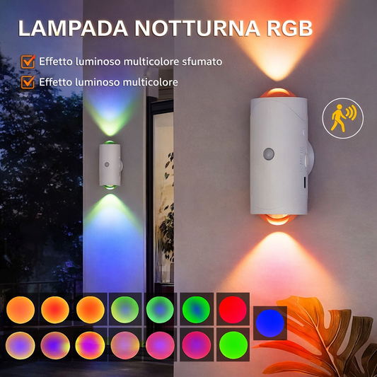 Lampada LED Smart RGB con Sensore di Movimento