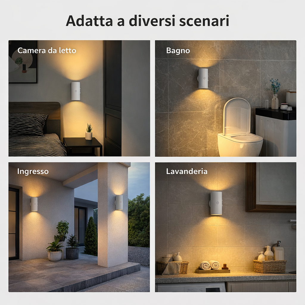 Lampada LED Smart RGB con Sensore di Movimento