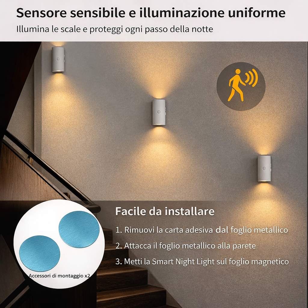 Lampada LED Smart RGB con Sensore di Movimento
