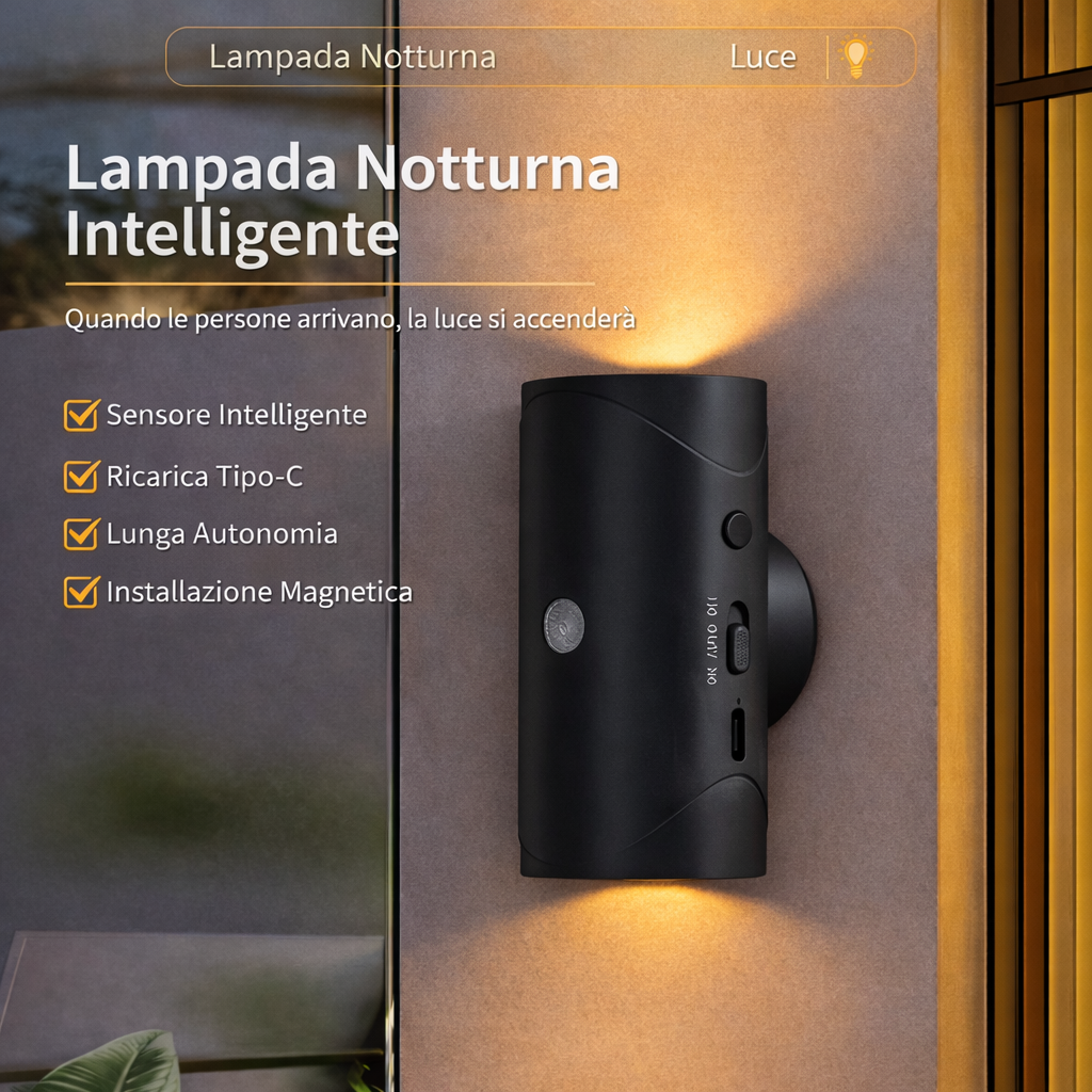 Lampada LED Smart RGB con Sensore di Movimento