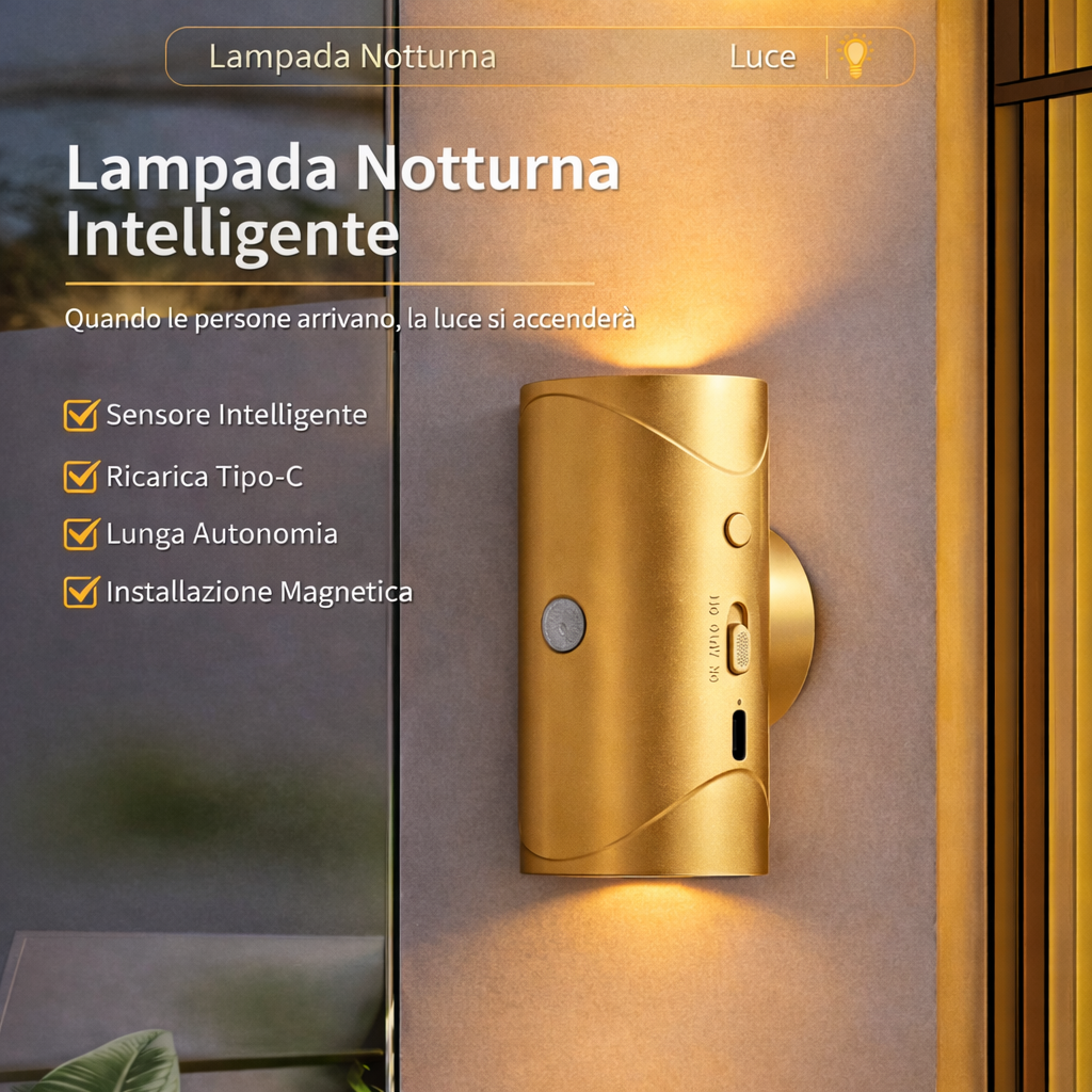 Lampada LED Smart RGB con Sensore di Movimento